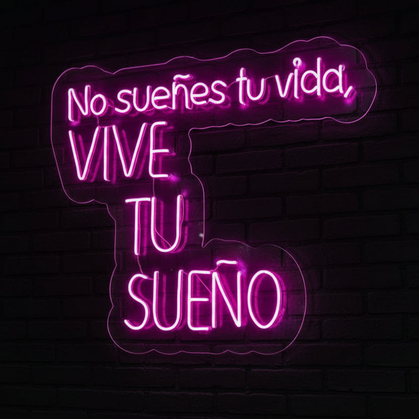 Frase Motivacional en LED neón