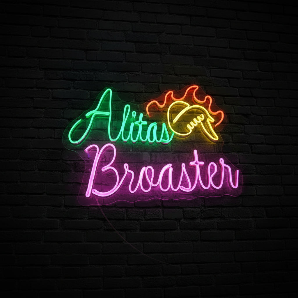 LETREROS NEÓN LED "ALITAS BROASTER"