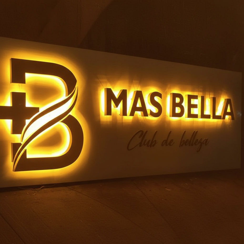 LETRAS ACRILICAS RETOILUMINADOS 3D