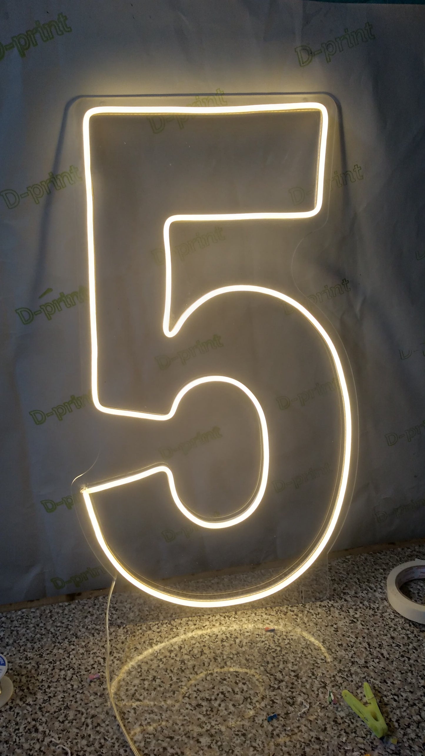 Número LED 5