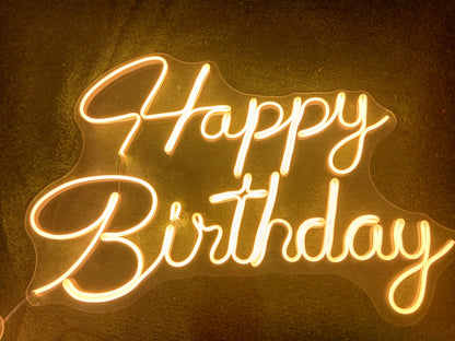 Feliz Cumpleaños Neón Led (Luz cálida)