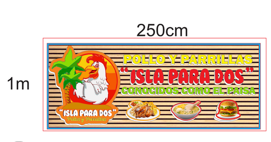 Letreros 3D personalizado para restaurante