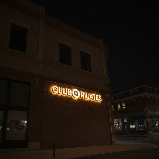 3D RETRO ILUMINADO CLUB PILATES