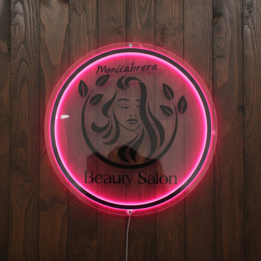 ESTILO Beauty Salon retro iluminado