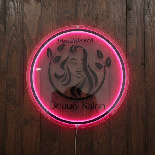 ESTILO Beauty Salon retro iluminado