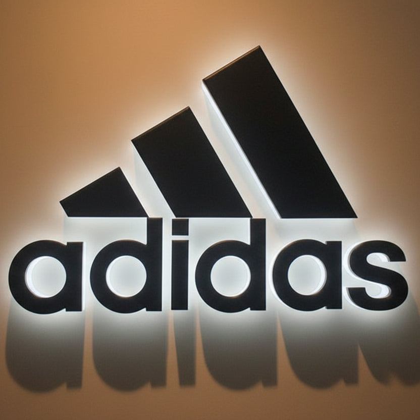 LETRERO 3D MARCA ADIDAS