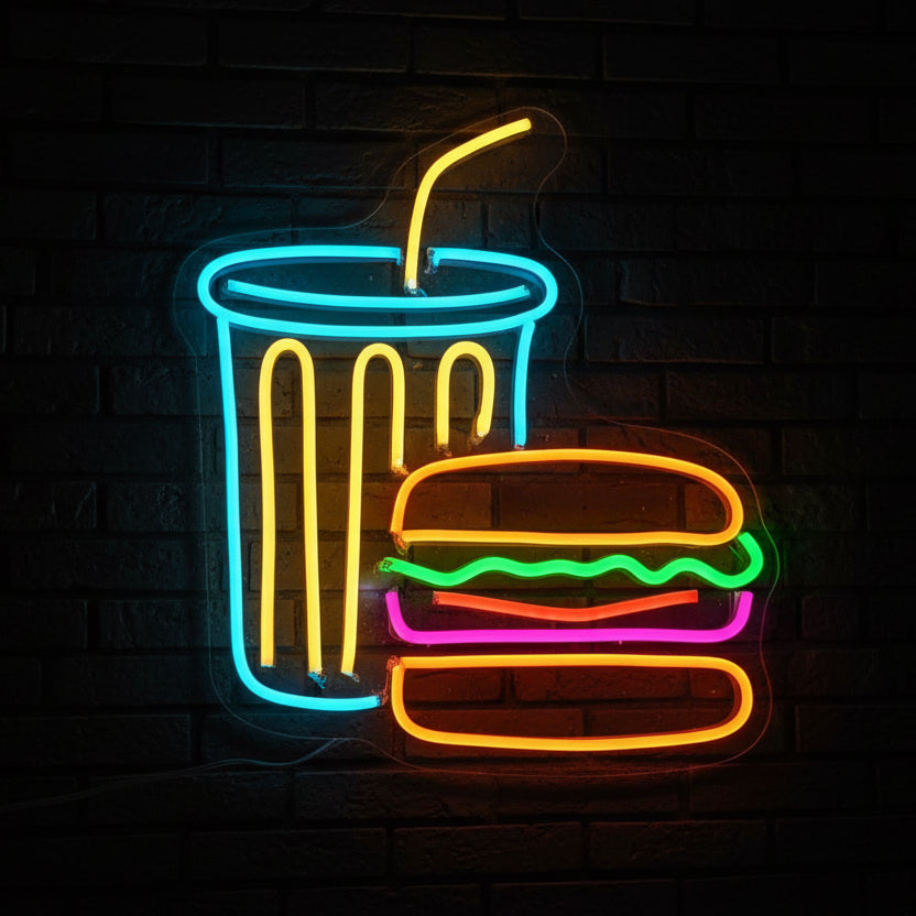 JUGOS VAZO HAMBURGUESA LED