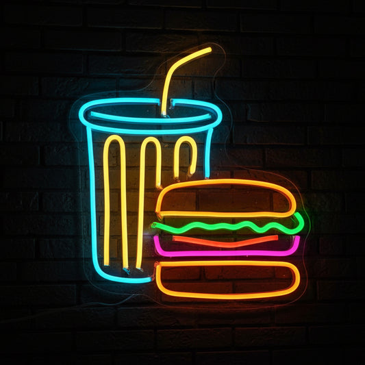 JUGOS VAZO HAMBURGUESA LED