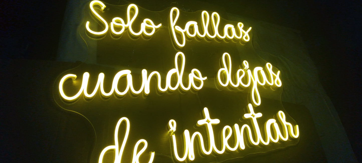 FRASE LED MOTIVADOR