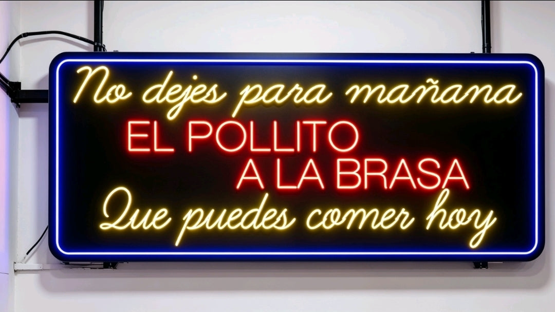 LETRERO PARA POLLERIA.. LED