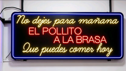 LETRERO PARA POLLERIA.. LED
